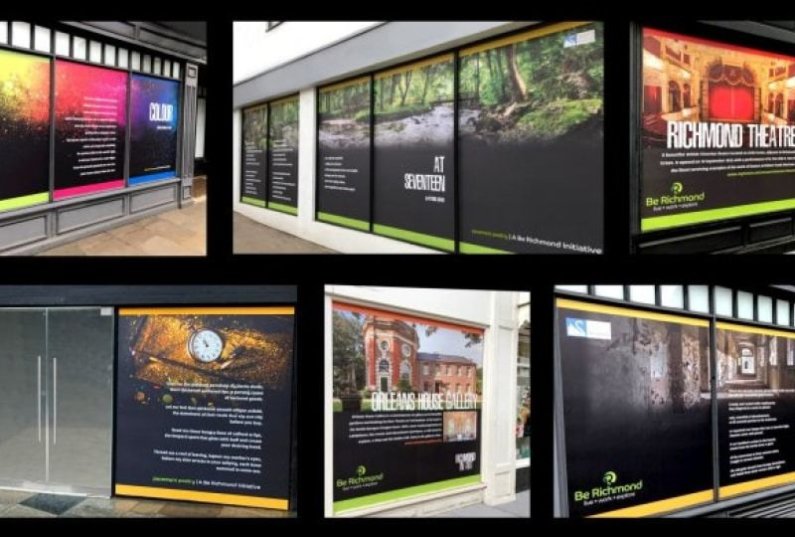 Stylish Graphics Transform Empty Shops in Town Centre